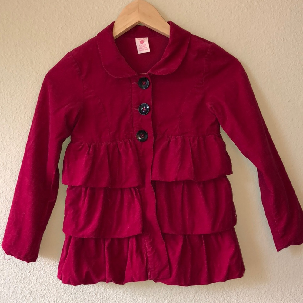 Pumpkin Patch Ruffle Coat Girls Size 7